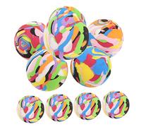 LAPYAPPE 10Pcs Wear Resistant Golf Training Balls Reusable Colored Practice Balls for Adults for Indoor and Outdoor Golfing Skill Development