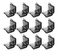 LAPYAPPE 12pcs Black Book Storage Box Set with Plastic Material, Creative Book Shaped Design, Portable and Versatile Storage for Special Occasions Including Graduation Time and Halloween