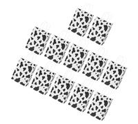 LAPYAPPE 12Pcs Cow Printed Party Paper Bags Birthday Goodie Bag Elegant Unique Design Convenient to Carry for Boys and Holiday Parties