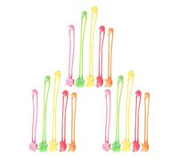 LAPYAPPE 15 Pcs Silicone Kitchen Bands Lunch Box Elastic Bands Multifunctional Use Easy to Use Assorted Colour for Bags and Bento Lunch Boxes Kitchen Accessories