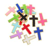 LAPYAPPE 18pcs Patches Embroidered Polyester Fabric Applique for DIY Clothing Repair and Decoration Vintage Style Sew Patch for Backpacks Jeans Hats Bags