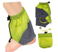 LAPYAPPE 1Pair Lightweight Ankle Gaiters for Hiking Durable Snow Foot Covers Breathable Low Gaiters for Outdoor Activities Mountaineering Supplies Lemon
