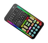 LAPYAPPE 1Set Portable Voice Changer Mini Sound Card Device for Phones Computers Easy to Use Voice Disguiser with Multiple Sound Effects for Live Broadcasts Gaming