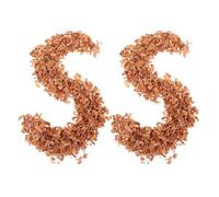 LAPYAPPE 2 Bags Natural Cedar Shavings for Cigar Humidors, Multi-use Decorative Cedar Chips with Coffee Colour, 40-50g Each Bag, for Home Storage Solutions and Cigar Accessories