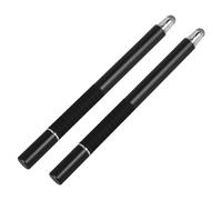 LAPYAPPE 2 Pcs Dual-End Capacitive Stylus Pen for Touch Screens Fine Fiber Tip Stylus for Tablets and Smartphones Universal Touch Screen Pencil Black