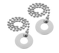 LAPYAPPE 2 Pcs Silver Alloy Cymbal Sustain Chains Drum Set Extension Accessories for Jazz Drum Ride Cymbal Sizzle Links Replacement Parts Suitable for Percussion Instruments Adults