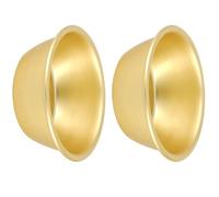 LAPYAPPE 2 Pcs Small Korean Rice Wine Bowls 12cm Aluminum Cold Drink Bowls Without Handle for Korean Tableware and Fruit Serving