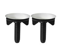 LAPYAPPE 2 Pcs Stainless Steel Kitchen Sink Hole Cover Faucet Hole Cover Easy to Clean Replace Broken Drain Plugs Black Kitchen Accessory