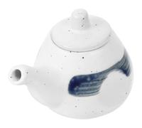 LAPYAPPE 200 Ml Multi-function Oil Dispensers Ceramic Stylish White Reusable Cooking Oil Bottle Kitchen Home Accessory for Convenient and Use