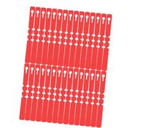LAPYAPPE 200pcs Waterproof Red Plant Garden Labels Foldable and Reusable PVC Plant Markers for Bonsai Pots and Outdoor Gardening for Flower Market