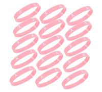 LAPYAPPE 20pcs Breast Awareness Silicone Wristbands Stylish Pink Bracelets for Women Comfortable Fit Supportive Design Raise Awareness Show Strength