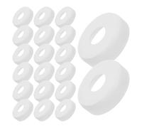 LAPYAPPE 20pcs Calf Bottle Caps White Plastic Reusable and Washable Milk Bottle Tops for Calves Sturdy and Resistant to Deformation for Dairy Farm and Animal Feeding Routines
