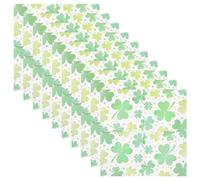 LAPYAPPE 20pcs Vintage St Patricks Day Napkins Decorative Holiday Irish Napkins Lucky Shamrock Print Disposable Party Serve for St Patricks Day Party