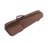 LAPYAPPE 23-inch Ukulele Bag Waterproof Padded Storage Case Deep Brown Portable Ukulele Carrying Pouch for Travel Thick Protective Layer