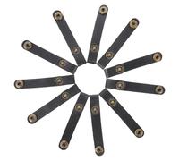 LAPYAPPE 24pcs Black Leather Cable Holders with Pu and Alloy Material Small Size Earphone Winders for Data Cable Management at Home Or Office