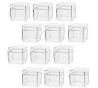 LAPYAPPE 24pcs Packing Box Candy Wrap Box Storage Plastic Lightweight Square Plastic Storage Container Hold Treats Simple Fashion Delicate Design for Wedding Party Favour