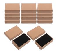 LAPYAPPE 24pcs Rectangle Paper Jewelry Boxes with Lid for Bracelets and Accessories, Portable Small Present Packaging Box with Enhanced Protection, Elegant Design for Birthdays and Festive