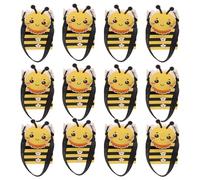 LAPYAPPE 25pcs Bee Candy Boxes Snacks Packing Boxes with Convenient Handle Design Moderate Capacity Elegant Appearance Unique Bee Shape for Birthday Party Favors