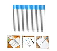 LAPYAPPE 25Pcs Blue Gel Pen Refills Medium Tip Smooth Writing Ink Replacement for Students Office Stationery Practical Creative Ballpoint Pen Refills