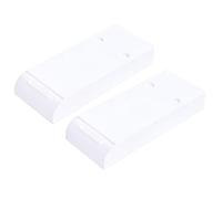LAPYAPPE 2pcs Adhesive Pen Box under Table Drawer Office Organizer with Easy Installation White Abs Material for Mobile Phone and USB Cable Storage