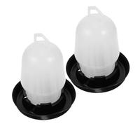LAPYAPPE 2pcs Automatic Chicken Watering Cups Plastic Water Feeder with 0.5kg Capacity for Poultry and Quail, Convenient and Easy to Fill Water Bucket for Home Chicken Poultry Farms