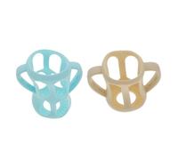 LAPYAPPE 2Pcs Bottle Protective Covers Nursing Bottle Anti-Drop Sleeve Yellow Blue for Feeding