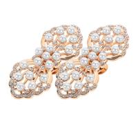 LAPYAPPE 2pcs Detachable Shoe Buckle Clips with Crystal Charms, Zinc Alloy Material, Clip-on Design, Elegant and Refined High Heel Shoe Jewelry for Graduation or Birthday Decoration