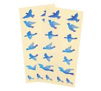 LAPYAPPE 2pcs Guitar Fingerboard Stickers Thin Electric Fretboard Decals with Super Sticky Backing Assorted Color Bird Design for Guitar Decoration and Sound Quality Protection