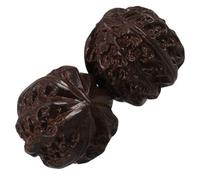 LAPYAPPE 2pcs Hand Exercisers Walnut Fitness Hand Balls Wood Material Versatile Use Practical Massage Tool for Seniors and Relaxation