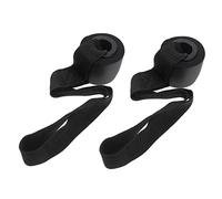 LAPYAPPE 2pcs Home Fitness Training Strap Resistance Band with Over Door Anchor Durable Elastic Exercise Bands for Workouts Black