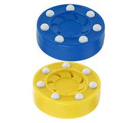 LAPYAPPE 2Pcs Ice Pucks for Hockey Training Durable Material Lightweight Smooth Surface for Consistent Shots for Adults Sports Practice