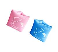 LAPYAPPE 2Pcs Inflatable Swimming Arm Floating Bands for Pink Comfortable Design Cute Look Enhanced Confidence Water for Learning to Swim and Play
