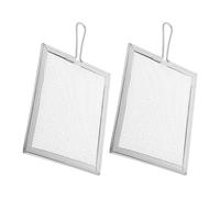 LAPYAPPE 2pcs Metal Fine Mesh Sieve Strainer for Pottery and Sculpting with Portable Design and Versatile Application, Silver Ceramic Glaze Mud Filter Tool for Arts and Crafts