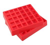 LAPYAPPE 2pcs Plastic Coin Organizer Box with Multi-Grid Compartments Household Coin Storage Case for Mixed Including £1 50p 10p Sturdy Holder for Cash Handling and Office Use
