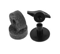LAPYAPPE 2pcs Plastic Cymbal for Mute Cymbal Drum Pad Stand Drum Hardware and Felts Replacement Random Color