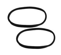 LAPYAPPE 2pcs Rubber Sealing Rings for Trash Can Bottom, Strong Resilience and Stable Grip, Suitable for Commercial Trash Cans and Office Use, Black Waste Bin Seal Rings