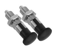 LAPYAPPE 2pcs Stainless Steel Self-locking Indexing Plunger with Spring Loaded Knob, Ball Nose Design for Precision Instruments and Mechanical Systems, Accurate Positioning Tool