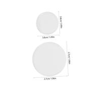 LAPYAPPE 2pcs Stethoscope Diaphragm Nurses Diaphragm Bell Suspended Stethoscope Parts Cover Supply Membrane Adult Membrane White Pvc