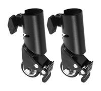 LAPYAPPE 2pcs Universal Swivel Caster Wheels for 35mm Speaker Tripod Stand, Silent Mobility Casters with Side Mount for Audio Equipment, Heavy Duty Replacement Rolling Castors for Home