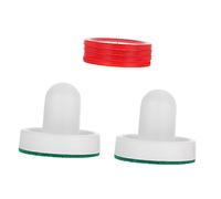 LAPYAPPE 2Sets Air Hockey Pucks and Paddles Durable Plastic for Tabletop Hockey Games Replacement Accessories for Fun