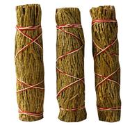 LAPYAPPE 3 Bundles Pure Cedar Smudges Sticks 95g Aromatic Cedar Canes for Meditation and Air Purification, Plant Aroma Incense for Home Cleansing and Spiritual Practice