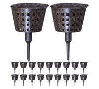 LAPYAPPE 30pcs Orchid Fertilization Boxes with Lid for Garden Bonsai Plants Plastic Nutrition Containers for Efficient Targeted Feeding and Decorative Plant Care