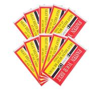 LAPYAPPE 30pcs Safety Reminder Sticker Labels Copper Material Red Fasten Your Caution Sticker Label Easy to Install for Passengers in Cars on The Road