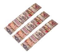 LAPYAPPE 30Pcs Wooden Painted Geometric Wavy Edge Buttons for Sewing DIY Craft Garment and Overcoat Decoration Accessories