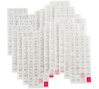 LAPYAPPE 365 Days Daily Date Planner Stickers Set, 24pcs Calendar Labels for Scrapbook and Notebook, Self-Adhesive Monthly DIY Planner Accessories for Organizing and Journaling