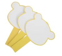 LAPYAPPE 3Pcs Handheld Blank Voting Paddles Durable Dry Erase Scoreboards for Scoring Auctions and Judges Use Easy to Clean Practical Design