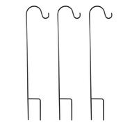 LAPYAPPE 3pcs Metal Shepherds Hooks 6x42cm Garden Hanging Basket Stand Outdoor Plant Hangers Lantern and Bird Feeder Fence Hooks for Patio and Lawn