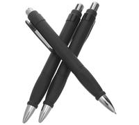 LAPYAPPE 3pcs Retractable Ballpoint Pens with Black Ink and 1.0mm Medium Point, Thick Ergonomic Abs Design for Note Taking and Office Use, for Users with Weak Grip or Hand Tremors