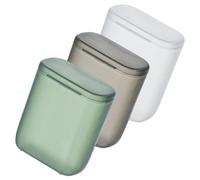 LAPYAPPE 3pcs Small Storage Boxes with Lids for Travel and Home Plastic Organizer for Chargers Earphones Data Cables Transparent Dustproof Design in White Gray Green