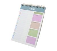 LAPYAPPE 3pcs Todo List Notebook Task Checklist Organizer Notebook A5 52-sheets Habit Tracking Motivating Design with Metal Binding for Home and School Use by Professionals and Students